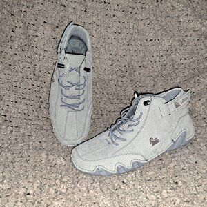 LDECK-Gray Suede High Boots/Shoes-Size 37/6.5-NEW/NO BOX